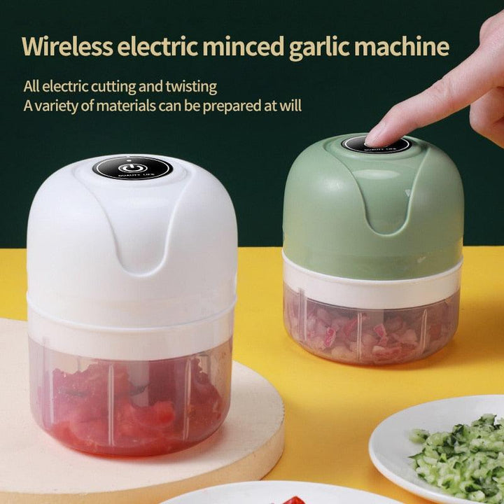 4 IN 1 HANDHELD ELECTRIC VEGETABLE CUTTER SET USB - isabellla