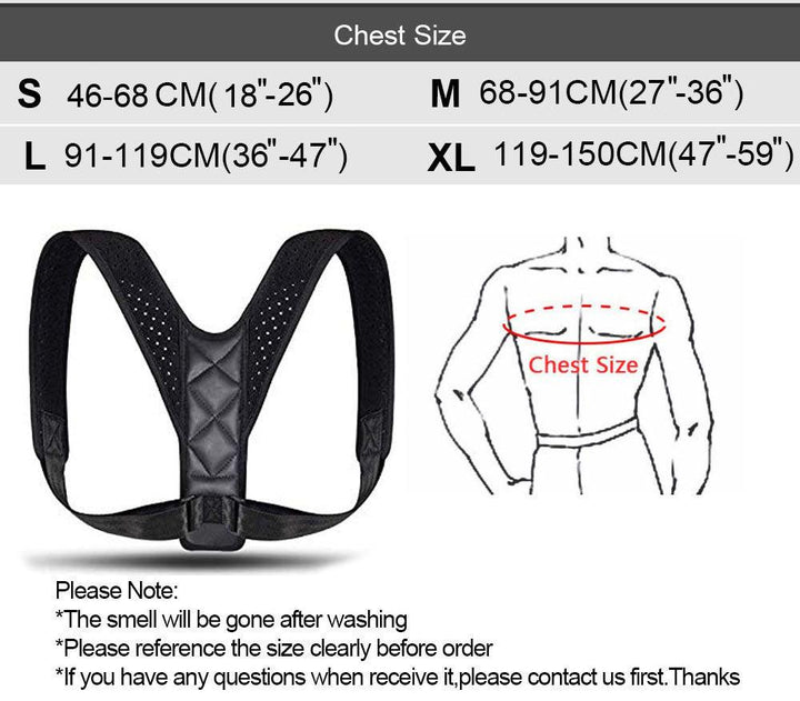 POSTURE CORRECTING BACK AND SHOULDER BRACE - isabellla