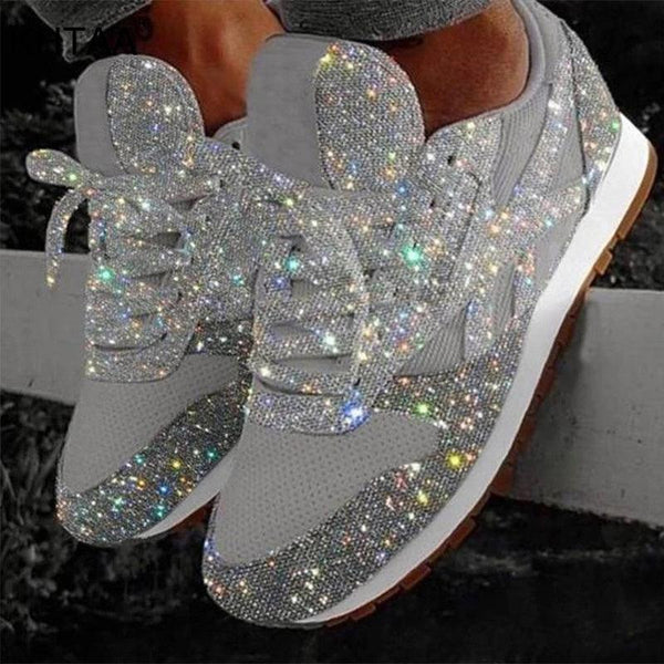 Crystal Shining Comfortable Sneakers - isabellla