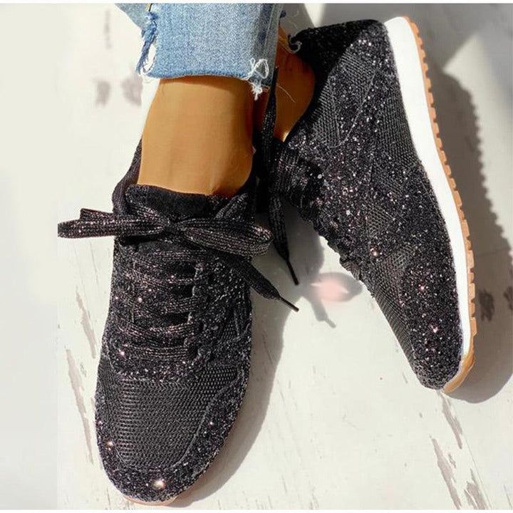 Crystal Shining Comfortable Sneakers - isabellla