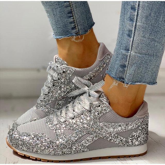 Crystal Shining Comfortable Sneakers - isabellla