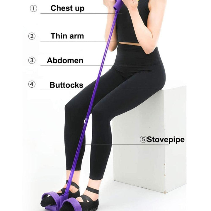 Multifunctional Pedal Resistance Elastic Sit-Up Bands - isabellla